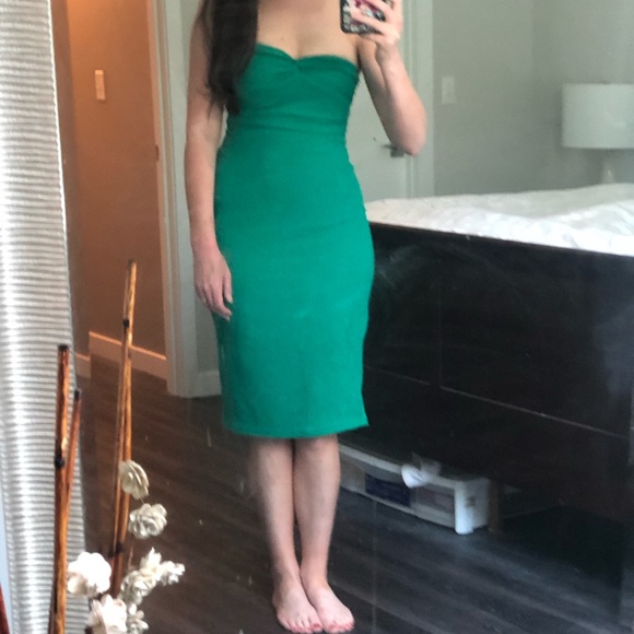 Mango crinkle strapless tube dress - Picture 3 of 5